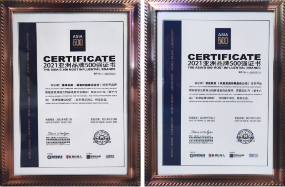 亞洲品牌500強(qiáng),雙星、錦湖強(qiáng)勢上榜! 亞洲品牌500強(qiáng),雙星、錦湖強(qiáng)勢上榜!