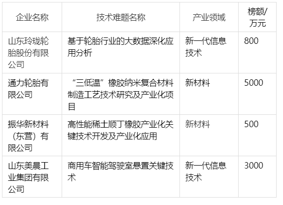 輪胎項(xiàng)目攻關(guān)，5000萬元邀您揭榜！