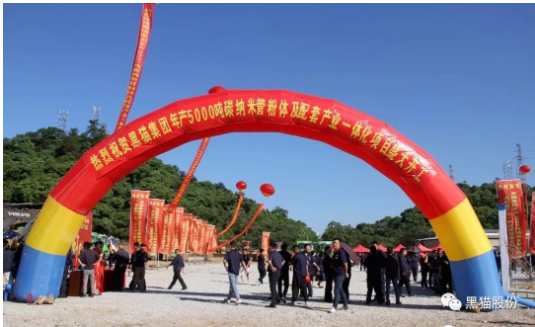 喜訊！黑貓集團(tuán)碳納米管項目正式開工