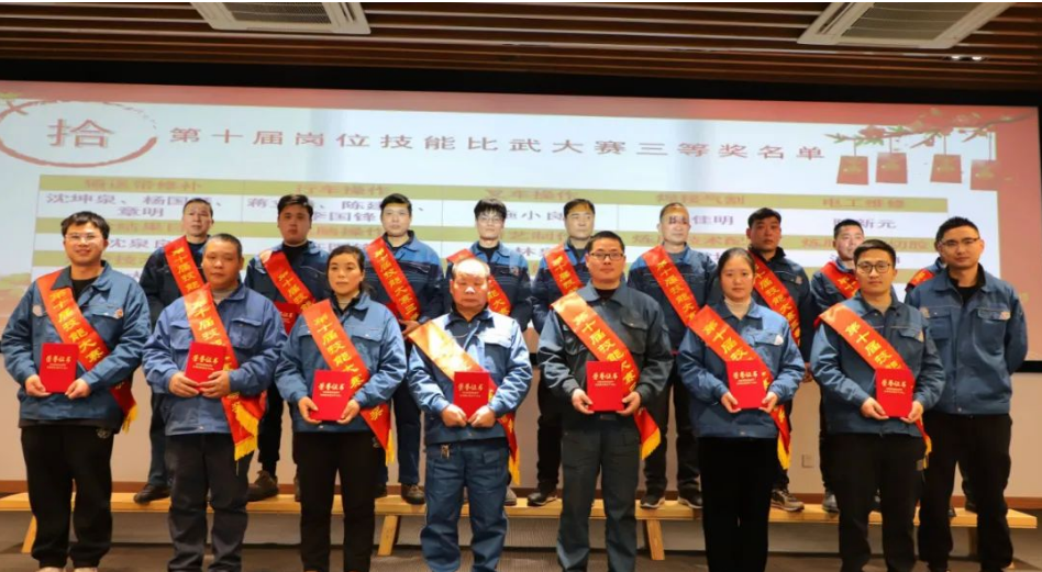 總經理助理褚焱為三等獎獲得者頒獎并合影 總經理助理褚焱為三等獎獲得者頒獎并合影