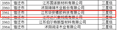 江蘇華安橡膠科技有限公司獲得了三星級上云企業(yè)的認(rèn)可。該公司以其自主品牌“國新”、“國豪”、“華安”而聞名，目前正積極推進(jìn)上市工作，為其在數(shù)字化領(lǐng)域的發(fā)展提供了更多的機(jī)會。