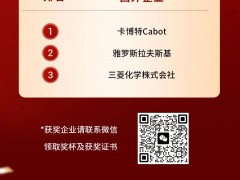 鄭重公示！2024炭黑企業年度認可榜TOP3