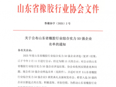 祥通橡塑再度榮膺山東省橡膠行業(yè)50強(qiáng)前列！